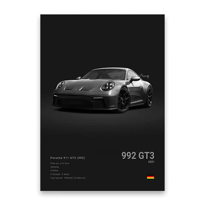 evernize™ Dark Car Posters