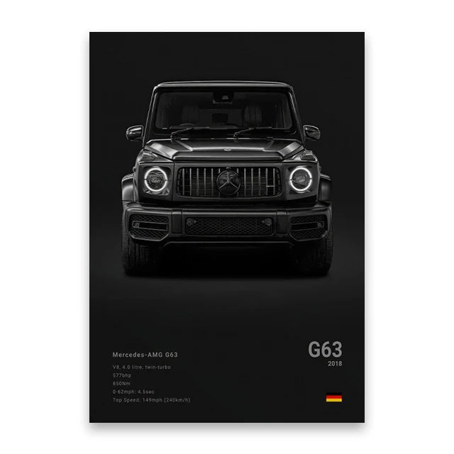 evernize™ Dark Car Posters