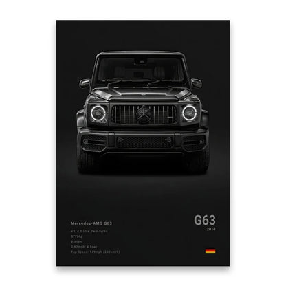 evernize™ Dark Car Posters