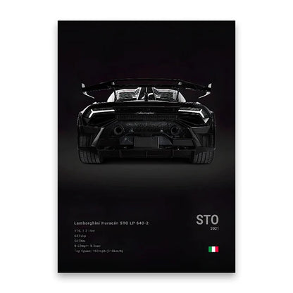 evernize™ Dark Car Posters