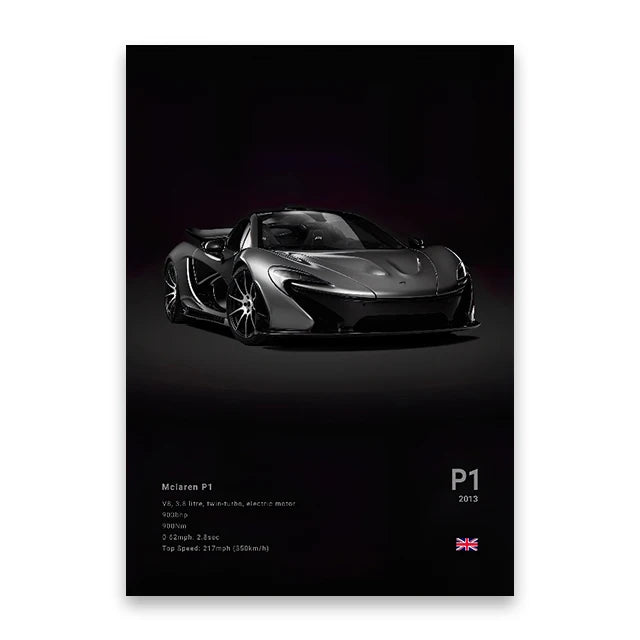 evernize™ Dark Car Posters