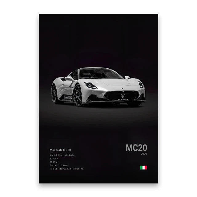 evernize™ Dark Car Posters