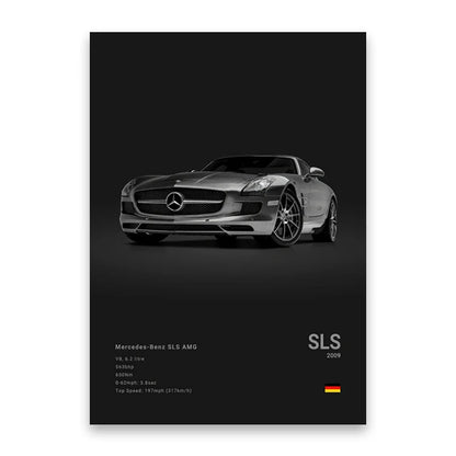 evernize™ Dark Car Posters