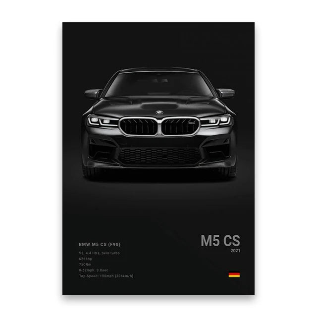 evernize™ Dark Car Posters