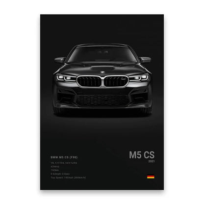 evernize™ Dark Car Posters