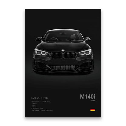 evernize™ Dark Car Posters