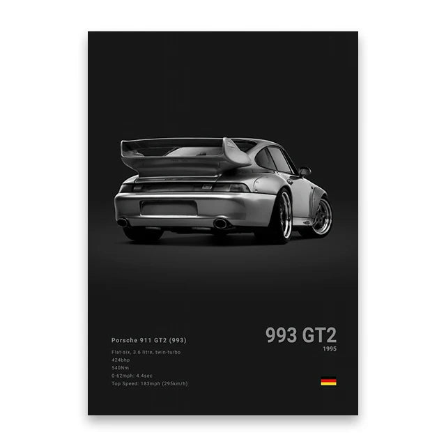 evernize™ Dark Car Posters