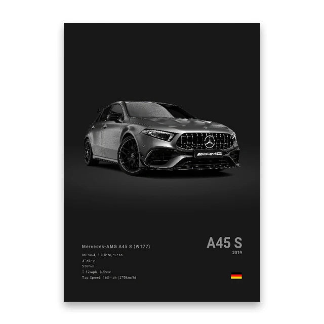 evernize™ Dark Car Posters