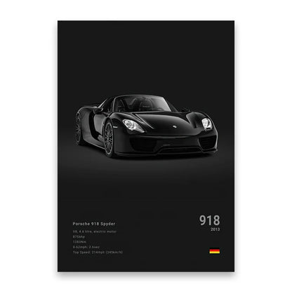 evernize™ Dark Car Posters