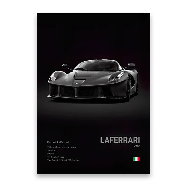 evernize™ Dark Car Posters