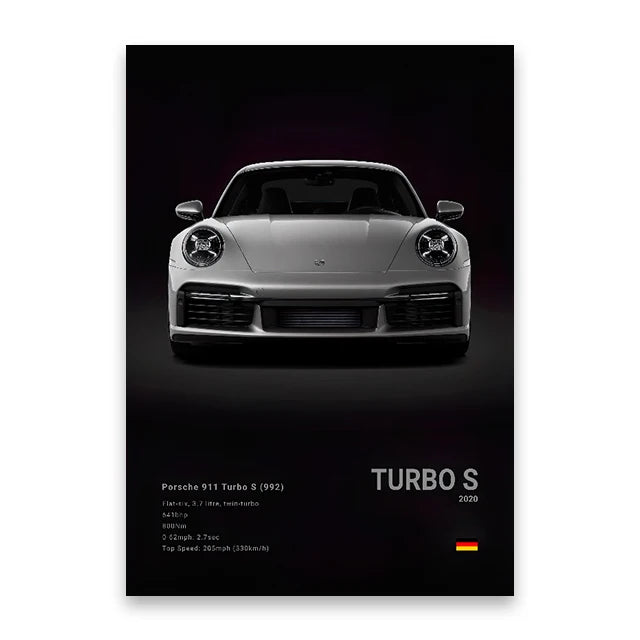 evernize™ Dark Car Posters