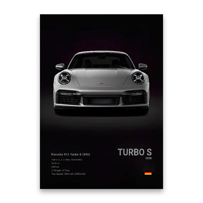 evernize™ Dark Car Posters