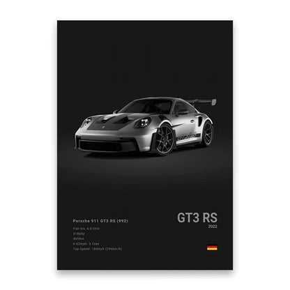 evernize™ Dark Car Posters